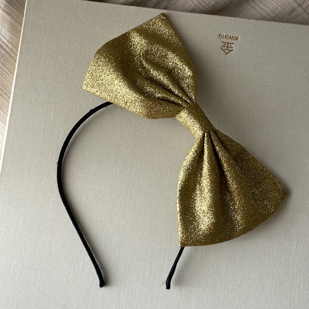 Gold Bow Headband